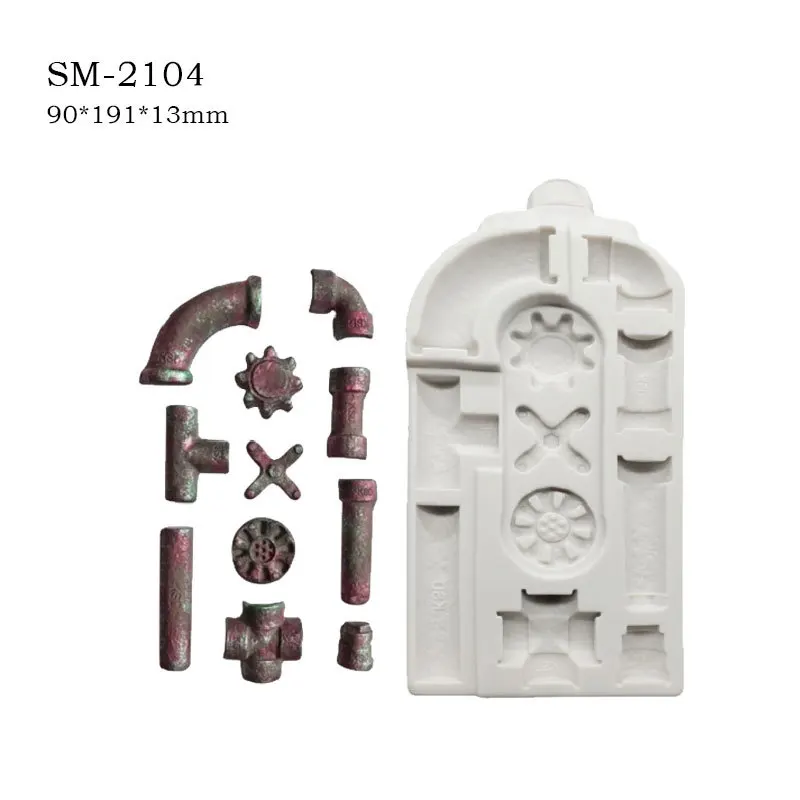 Swords Shield Compass Dragon Gear Iron Fondant Silicone Molds Chocolate Cupcakes Sugarcraft Clay Moulds Cake Decorating Tools