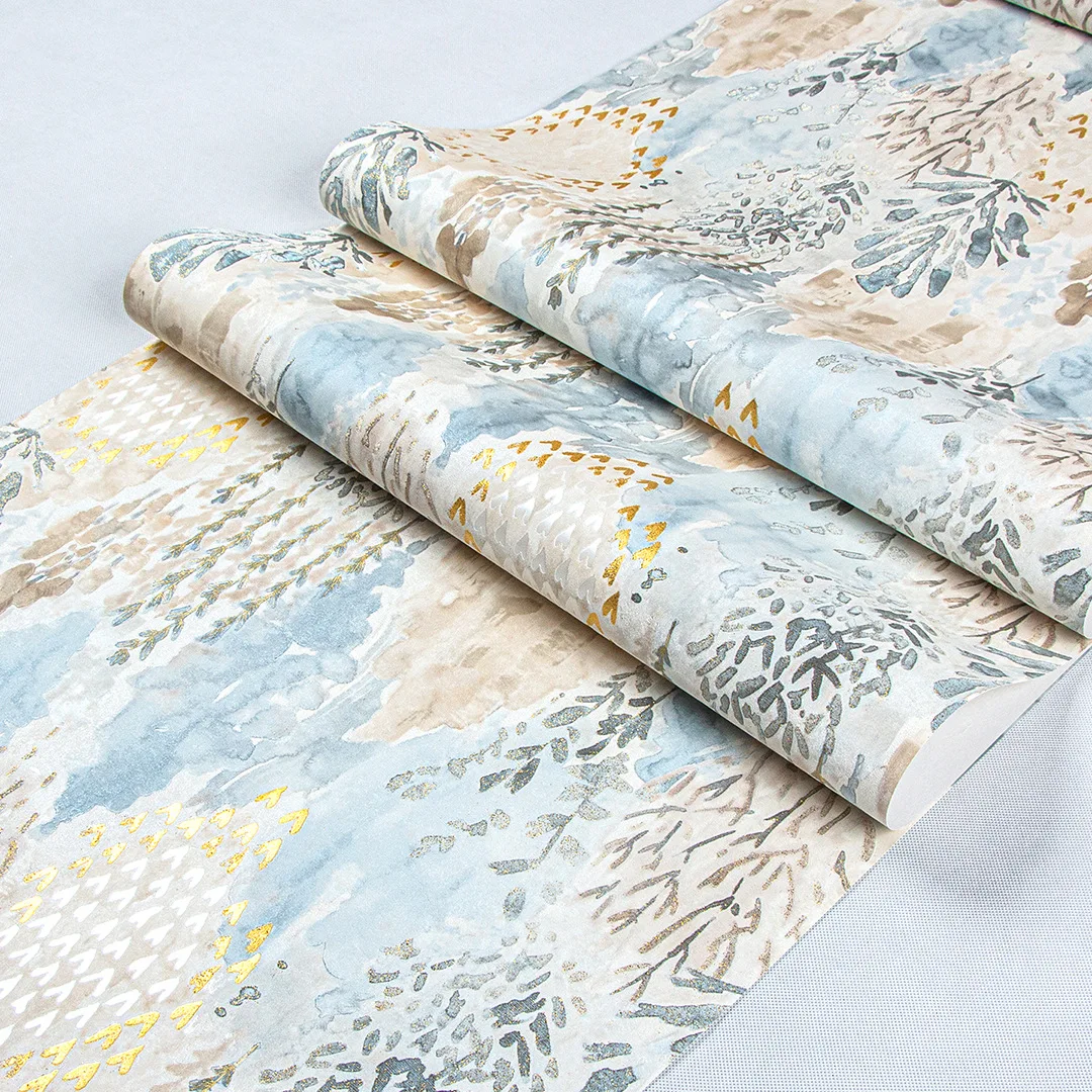 

Акварельные обои с растениями, домашний декор, ПВХ, спальня, гостиная, отель, ремонтный проект, настенная бумага обои, рулоны, современные