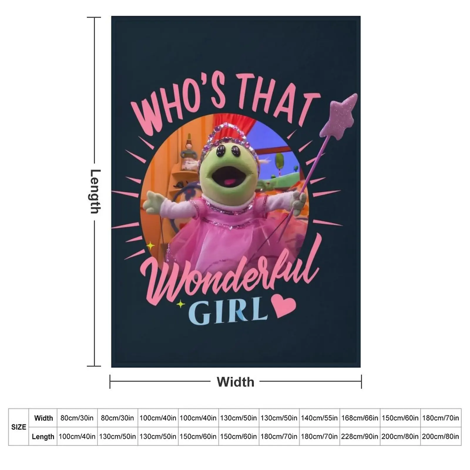 Nanalan: Who's That Wonderful Girl - Kids' Show Monster Fun! Throw Blanket couch cozy soft plush fuzzy picnic outdoor blanket