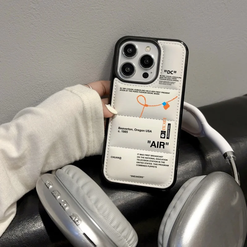 

Luxury Sneakers AIR shoelace Phone Case for iPhone 12 13 14 15 16 17 Pro Max Plus Air NICECASE Vacuum Buffer down jacket Cover