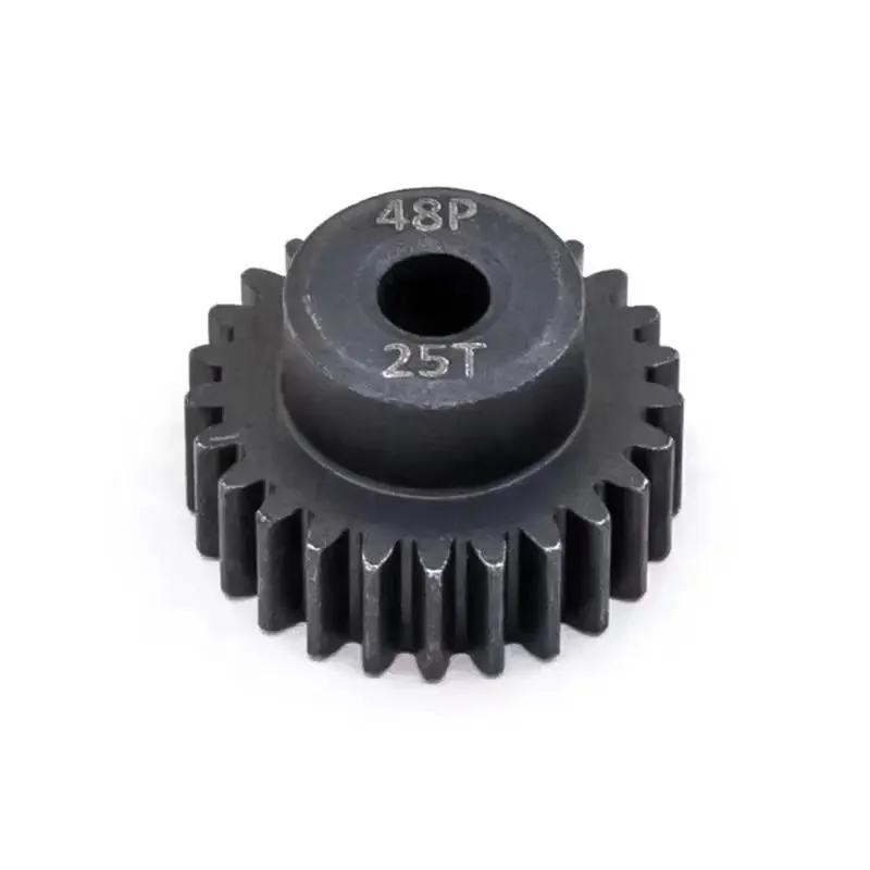 48DP 3.175mm 12t 13t 14t 15t 16T 17t 18T 19T 20T 22T 24T 25T Black steel metal Pinion Motor Gear For 1/10 Rc Model Car Motor