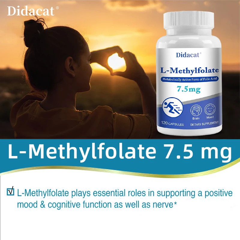 L-Methyl Folate 7.5 Mg Maximum Potency, Optimized & Activated, Non-GMO, Gluten-Free