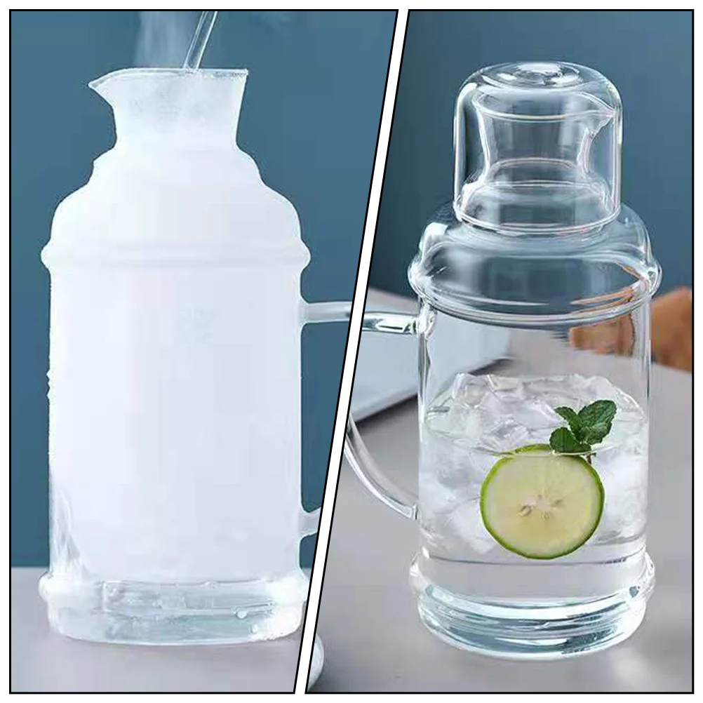 

Large Capacity Heat Resistant Glass Kettle High Borosilicate Water Pitcher for Hot Cold Beverages Tea Juice Coffee Home Use