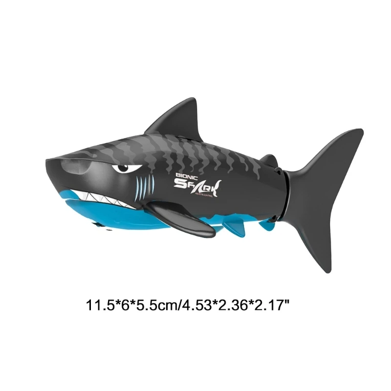 Q0KB RC Pool Toy Remote Control Shark Toy Swimming Pool Fish Toy for Kids Age 6-10 Outdoor Water Toy for 6+ Years Old