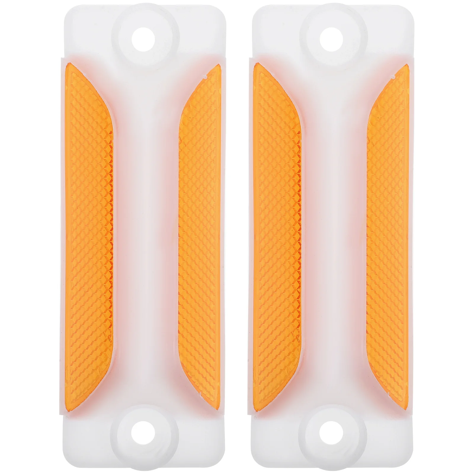 2 Pcs Reflective Delineator Signs Delineators Driveway Pavement Markers Road Reflectors for LED Outdoor Polycarbonate Plastic