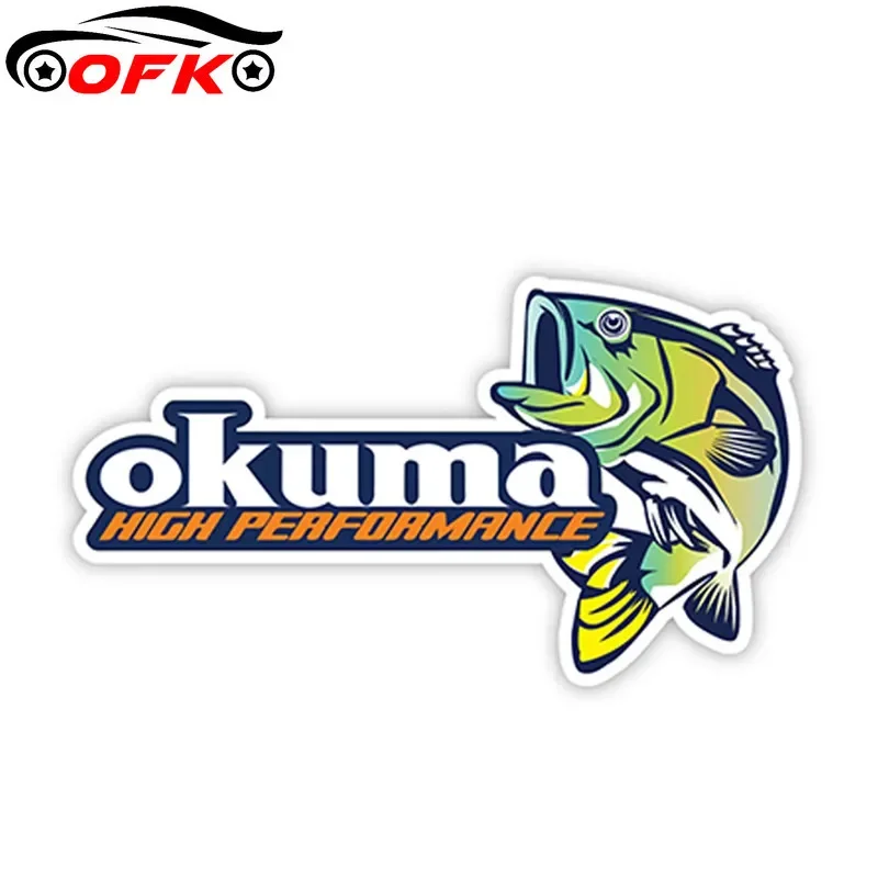 Car Stickers Decor Motorcycle Decals OKUMA Sticker Decal Fishing Decorative Accessories Creative Waterproof PVC,13cm*7cm