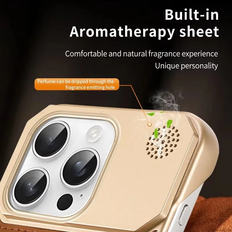 Magsafe حافظة هاتف جلدية مغناطيسية للعلاج بالروائح لهاتف آيفون 11 12 13 14 15 16 Pro Max Plus XS غطاء شحن لاسلكي بدون حدود