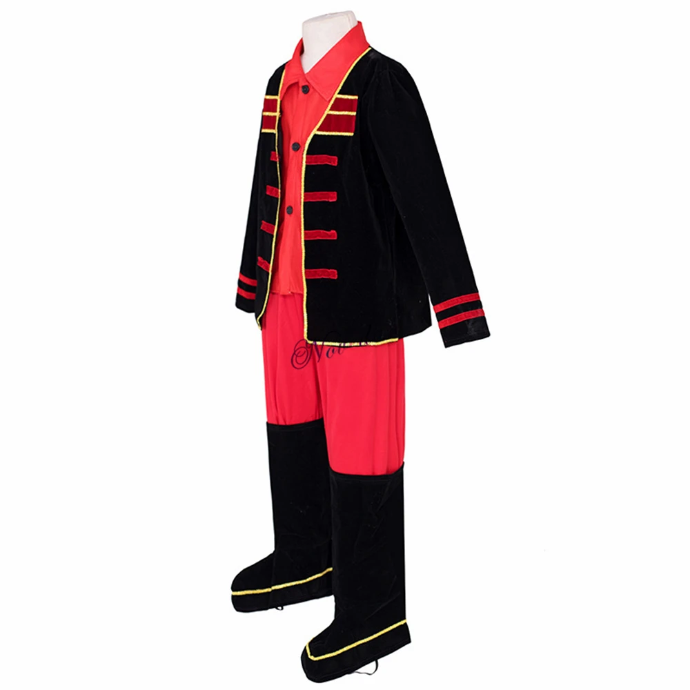 Russian Boy Costume Europe National Suit Birthday Party Drama Stage Dance Costume Russia Traditional Clothing Jacket Hat