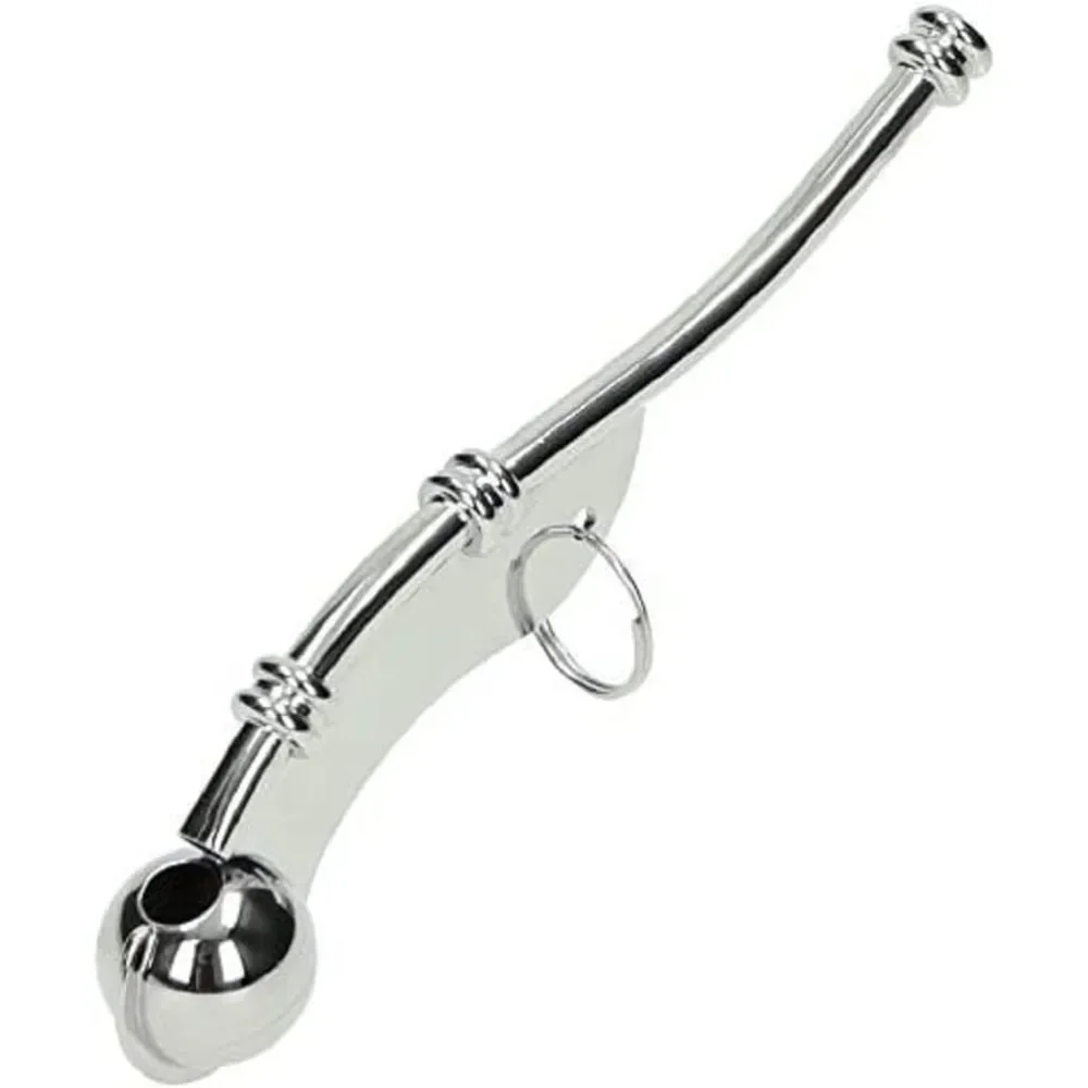 Nickel-plated boatswise compact portable whistle for sea signals, 5 x 1 inch. For clear communication of ships and boats