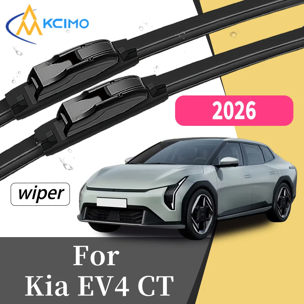 

Streak-Free Silent Wiping 2Pcs Front Windscreen Wiper Blades For Kia EV4 CT 2026 Windshield Car Exterior Accessory