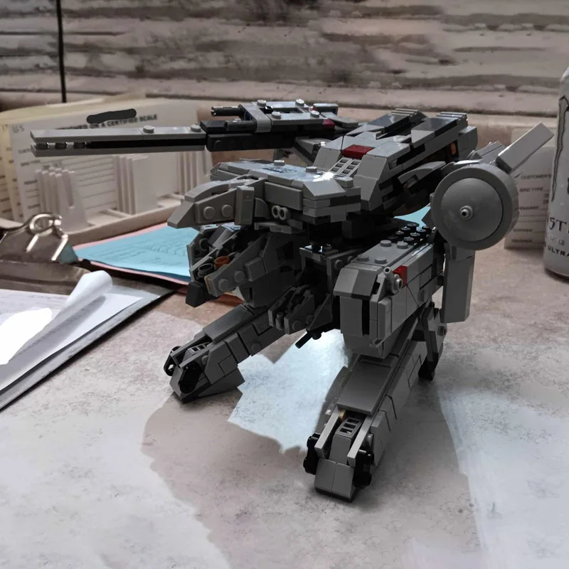 جديد MOC أيقونات سلسلة ميتال جير ريكس اللبنات نموذج لتقوم بها بنفسك تجميع الطوب الميكانيكية الروبوتات الصلبة الإبداعية الاطفال عيد الميلاد اللعب هدية