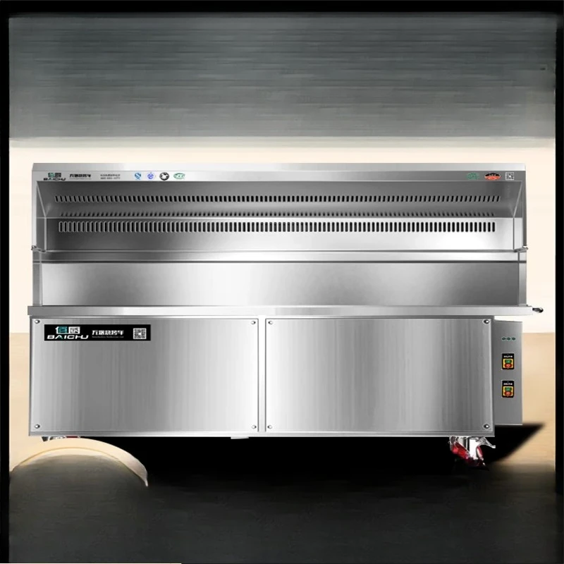 

Smokeless purification barbecue truck stall mobile outdoor barbecue grill charcoal barbecue machine indoor environmental protect