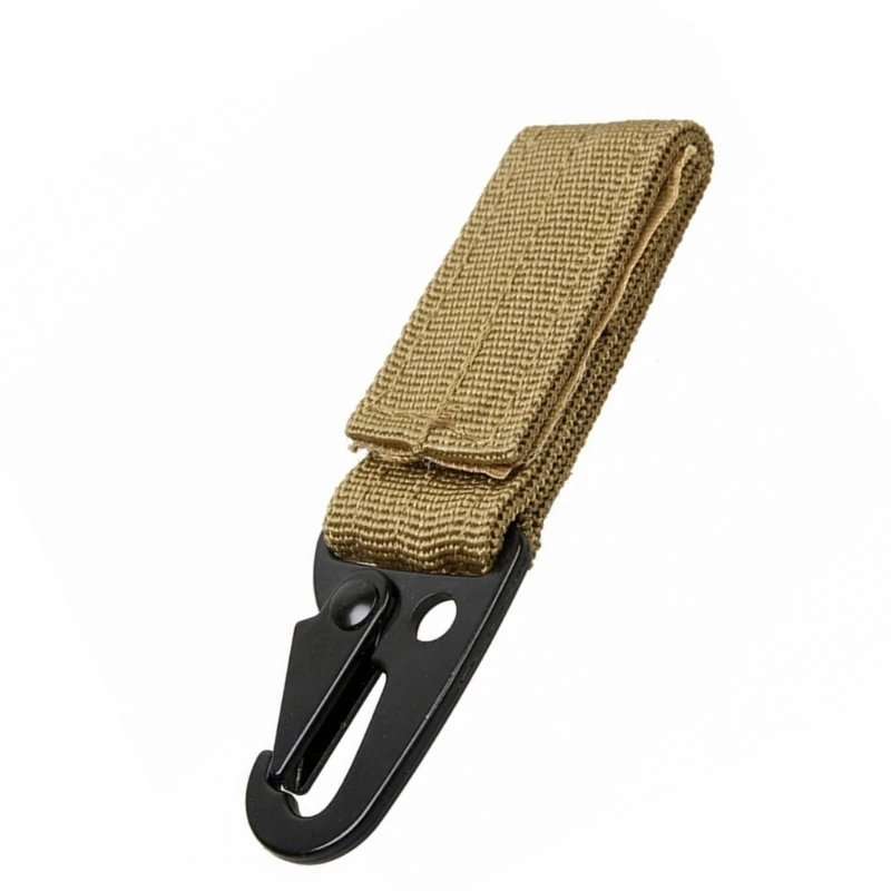 Nylon Webbing Buckle Strap Clip Hanging Key Hook Clip Tactically Carabiner Belt Clip Outdoor Buckle Strap Key Keeper