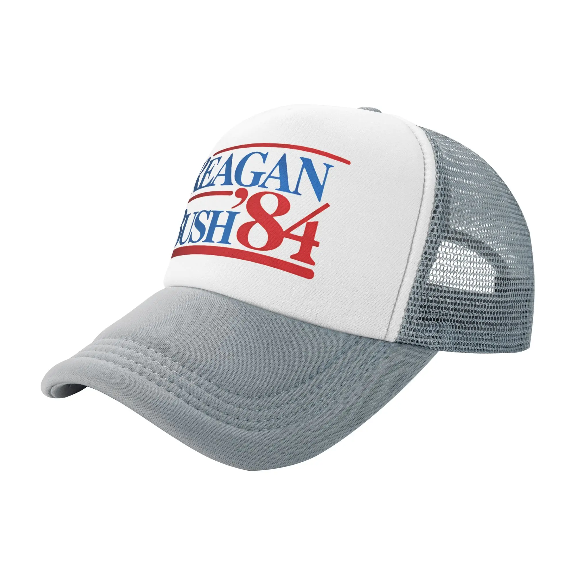 Law and Order Reagan Bush 84 Trucker Hat Unisex  Hat Sun Caps Golf Hats Adjustable Polyester Mesh Baseball Caps Washable