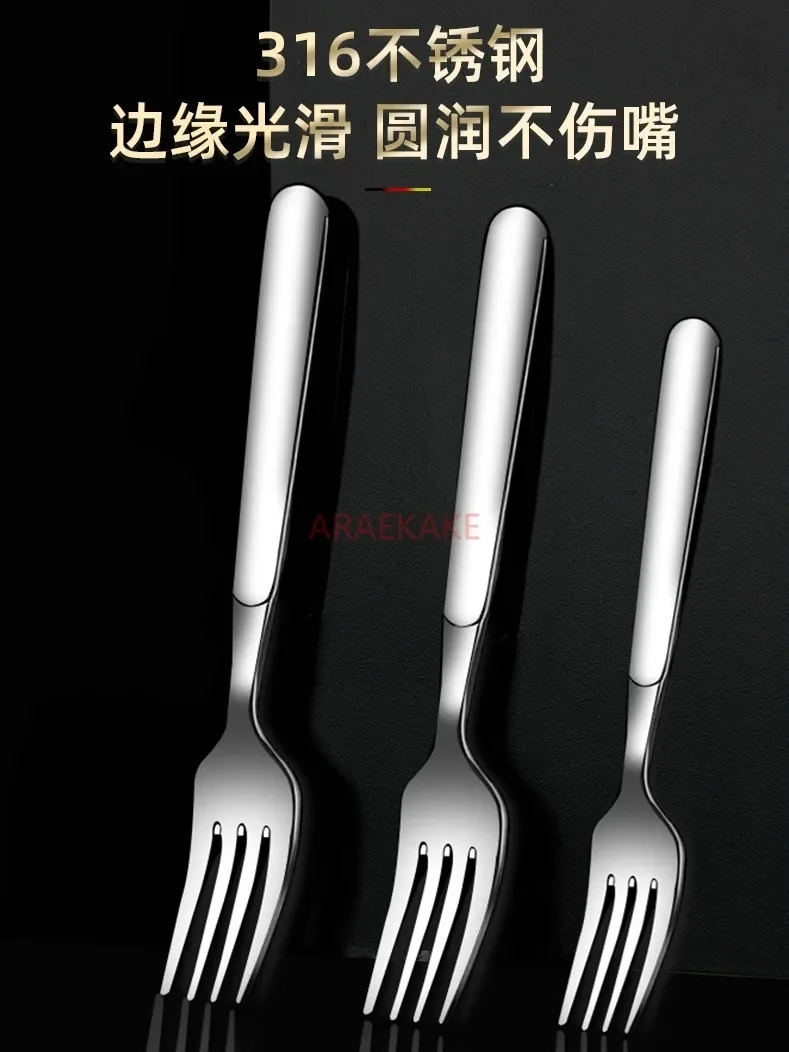 Vajilla  tenedor  acero inoxidable 316 para uso doméstico, tenedor  pasta para adultos y niños 304, cuchara  tenedor