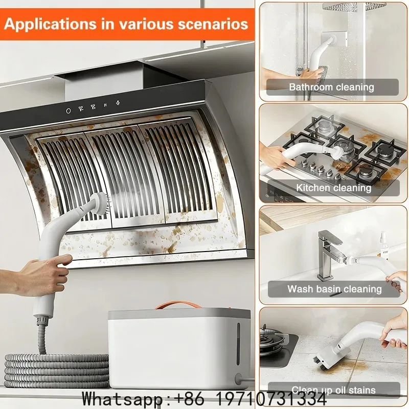 TINSOL Handheld High-Temp Steam Cleaner – Electric Deep Cleaner & Sanitizer for Kitchen Hoods