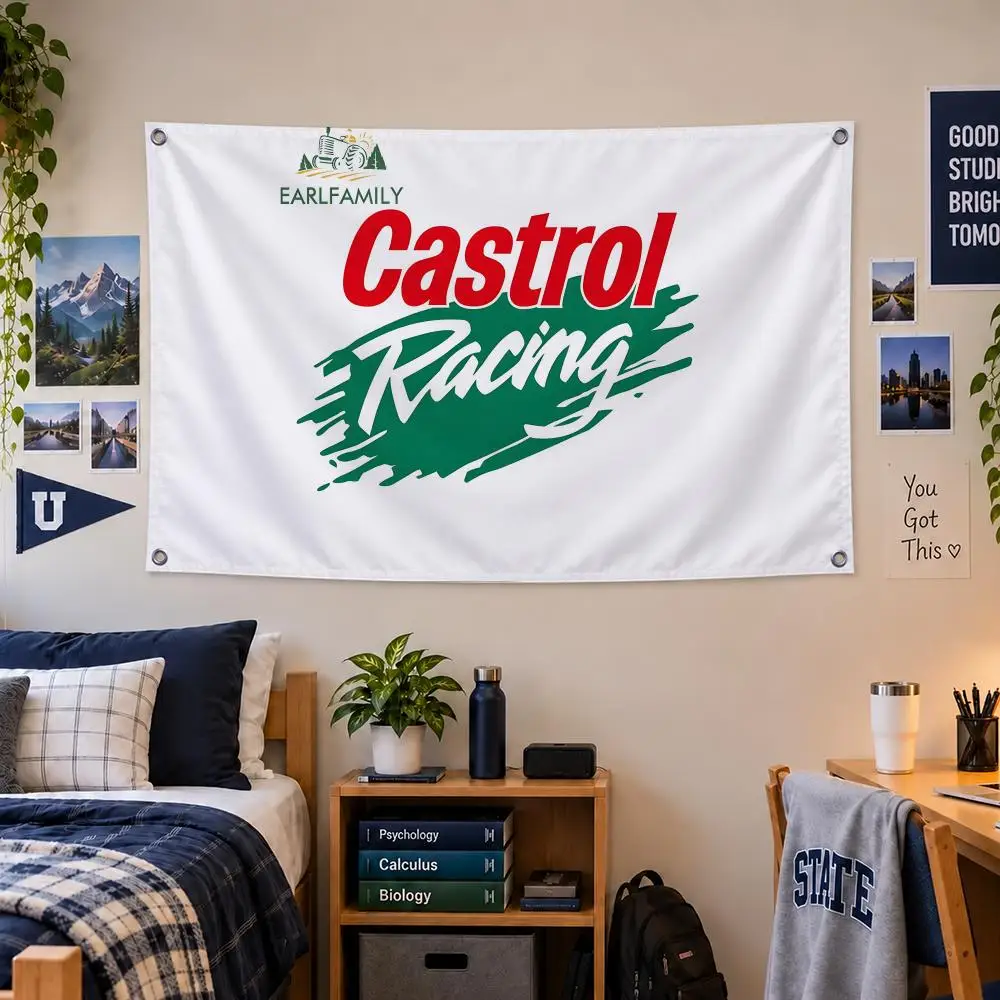 Castrol Castrols MOTOR Oil Flags Tapestry Decorative Suitable For Outdoor Camping Family Parties And Garden Walls Gift