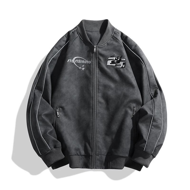 

Motorcycle Outwear Wind-Resistant Leather Jacket Comfortable Top Quality Men Clothing Zipper Roupas Masculinas Casual Parkas