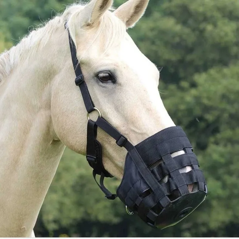 Horse Mouth Cover Equine Grass Muzzle Equestrian Easy Breathe Grazing Hight Quality Horse Mouth Mask Equestrian Supplies