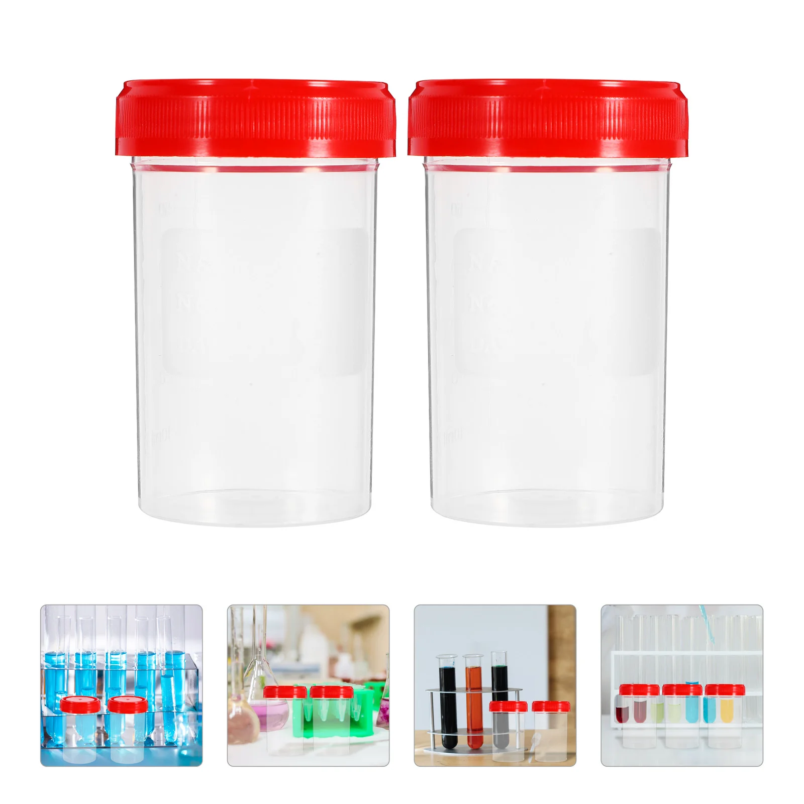 

20 Pcs Sample Sterile Man Container Specimen Pots Containers Urine Pee Cup Medical