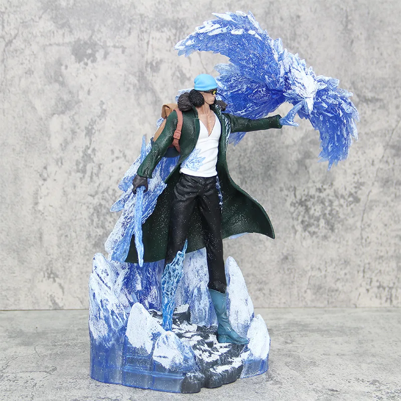 39cm One Piece Kuzan Standing Position Big Player Anime Figure Model Gk Statue Collection Desktop Decoration Ornament Toys Gifts