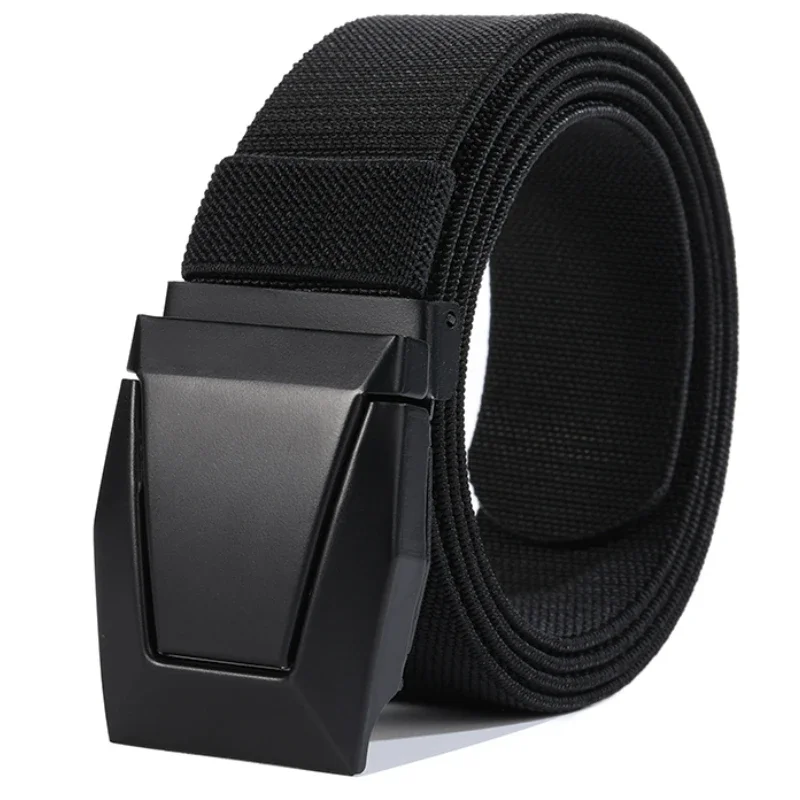 2026 New Alloy buckle  Fashion Matching Essentials Tactical Belt Quick Release Snap Snap Elastic Leisure Outdoor Training Belt