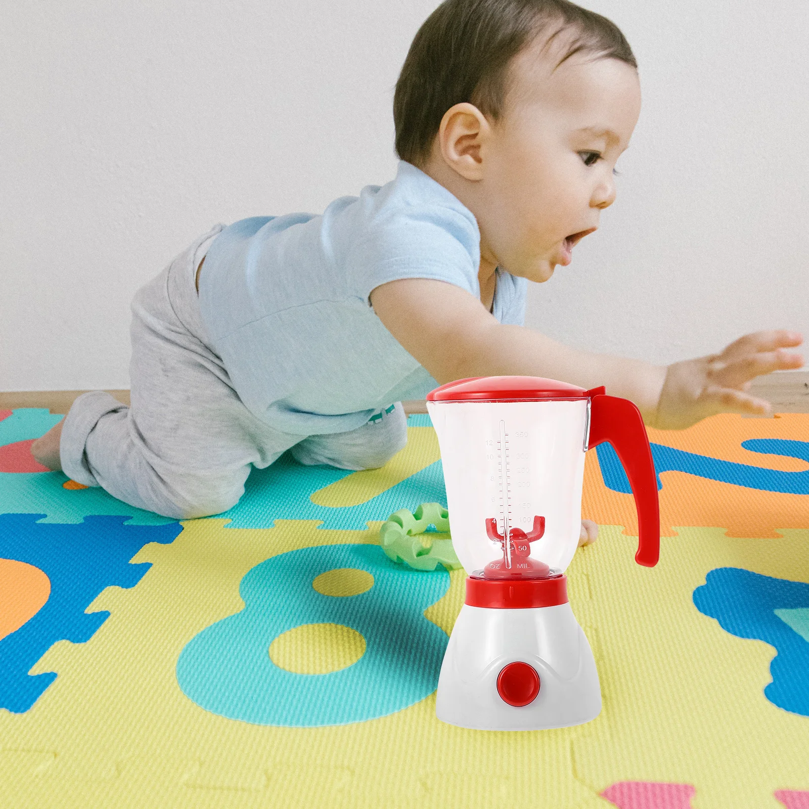 1pc シミュレーションジューサー子供用子供キッチンままごと教育ごっこ遊びスライスフルーツジュース作りインタラクティブ