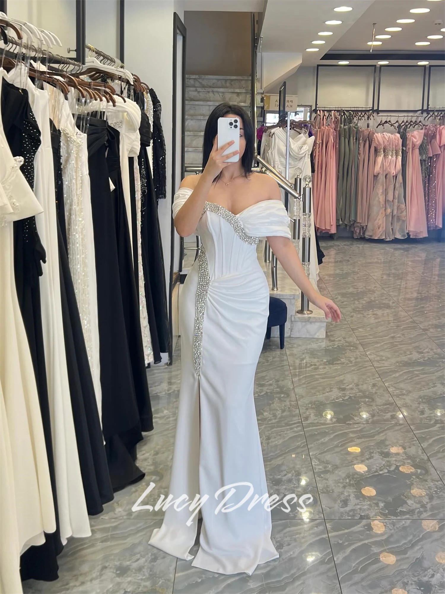 

Lucy Customized Wedding Party Dresses Cocktail Dress Special Occasion Dress Evening Dresses 2025 Woman Mermaid Prom Dress