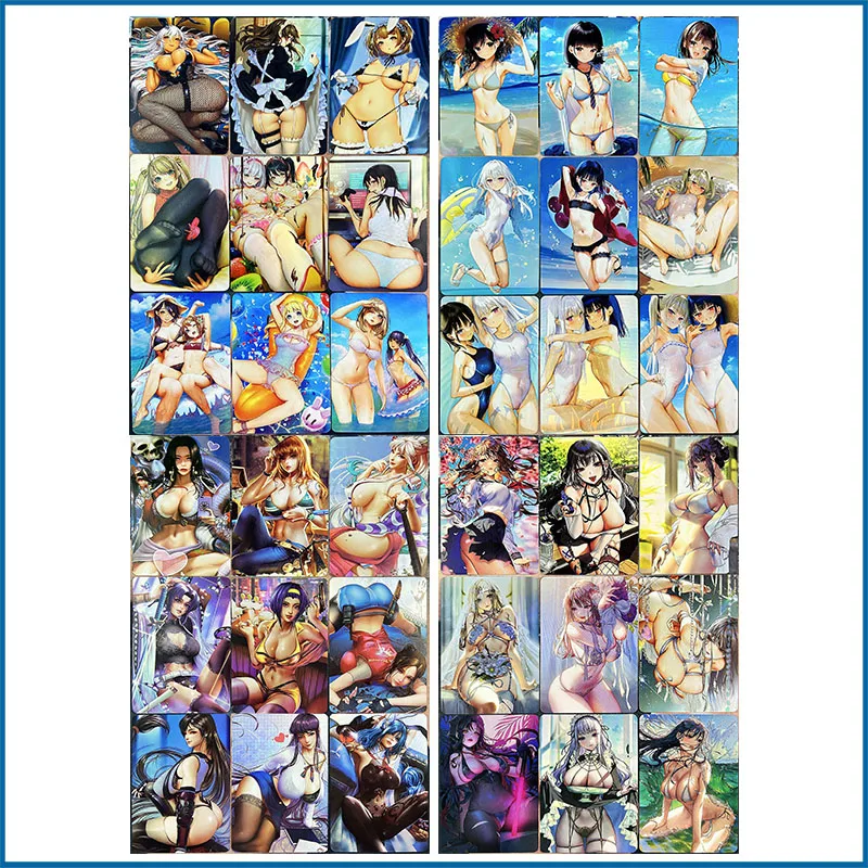 Anime cartões colecionáveis para meninos, história de deusa, DIY, ACG, Nami, Kochou, Shinobu, Tifa, Lockhart, cartão sexy, brinquedo, Natal, presente de aniversário, Naruto