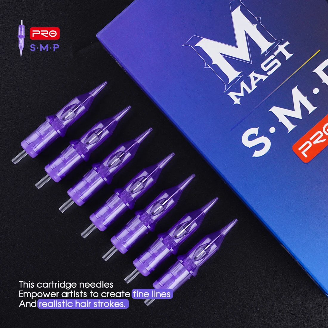 Mast PRO Tattoo Cartridge Needles SMP Art Makeup Needle 1RL 3RL Round Liner Permanent Makeup for Eyeliner Lip Tattoo Supplies
