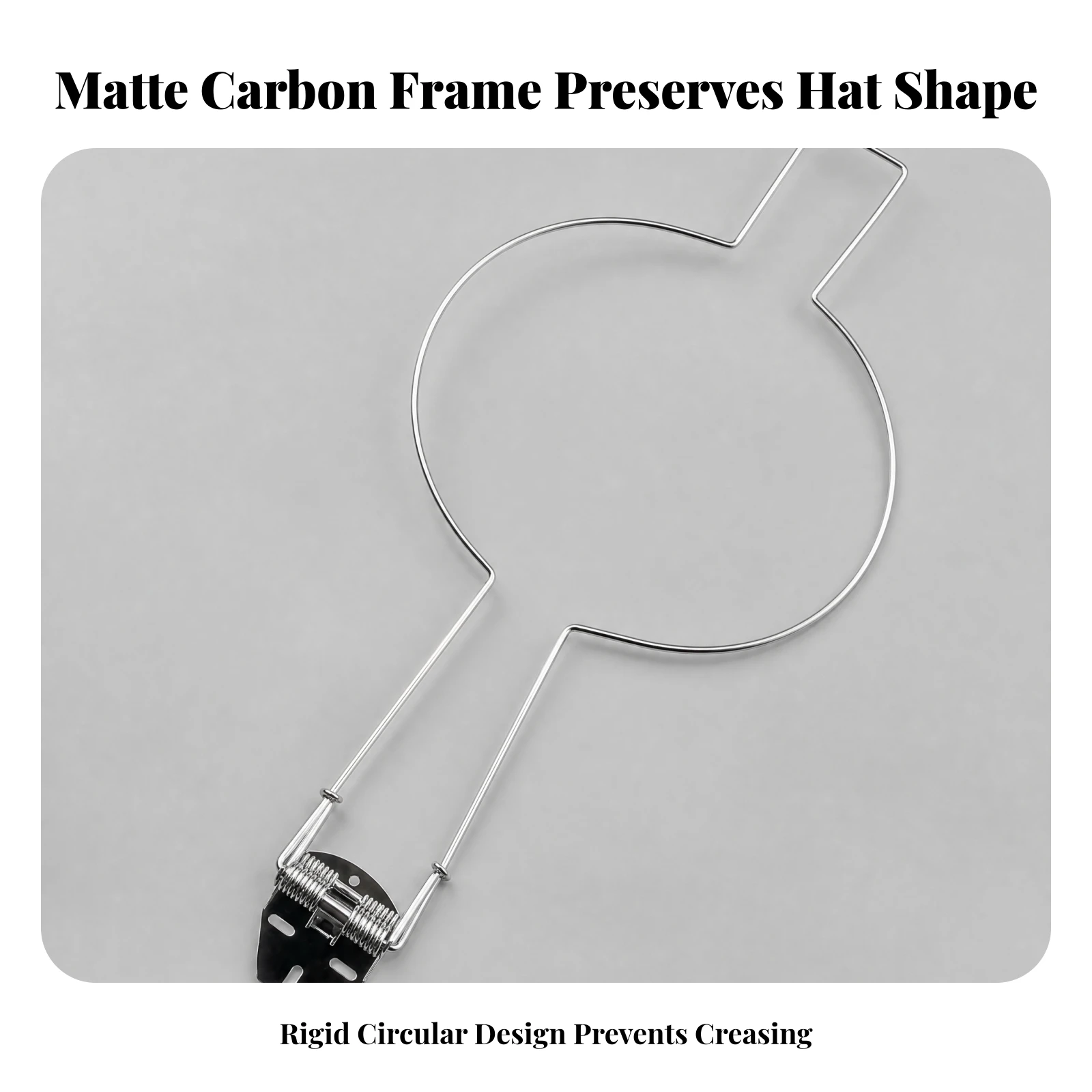 Car Hat Holder Long-Lasting Vehicle Hat Rack with Clamp Heavy Duty Space-Saving for Everyday Commuting, Road Trips
