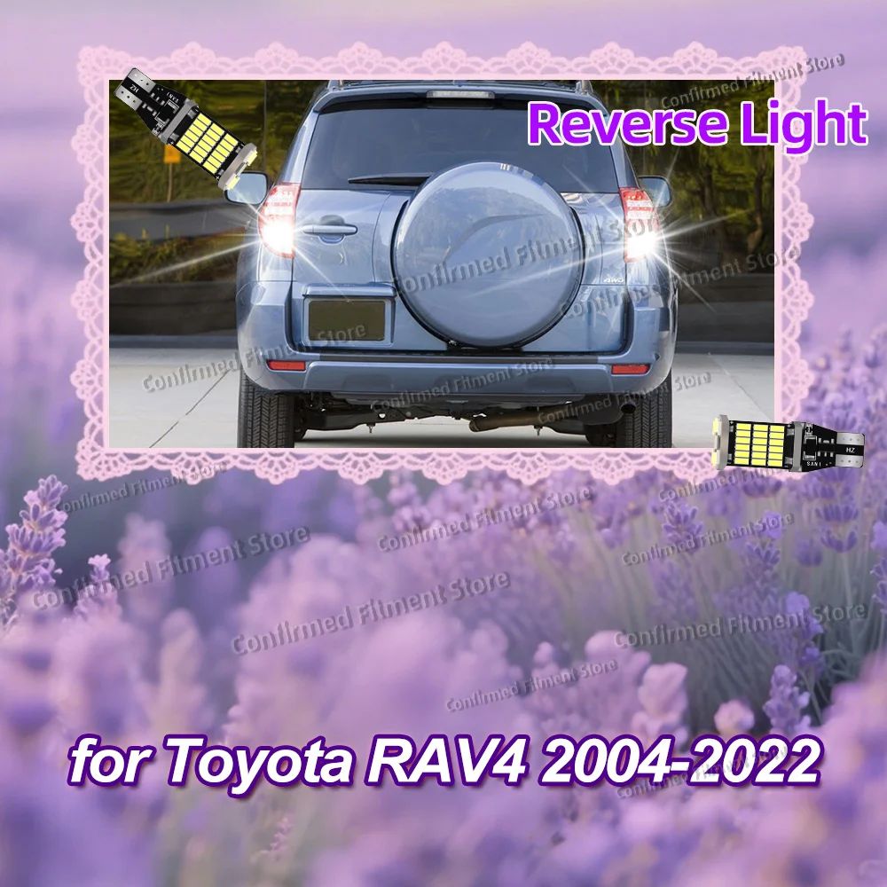

Car LED Reverse Light Canbus Backup Lamp W16W 921 T15 for Toyota RAV4 2004-2022 2007 2008 2009 2010 2011 2012 2013