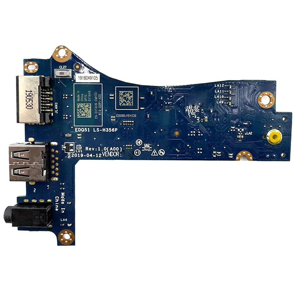 Laptop USB Audio NIC Board For Alienware M15 R2 0X14K6 X14K6 EDQ51 LS-H356P