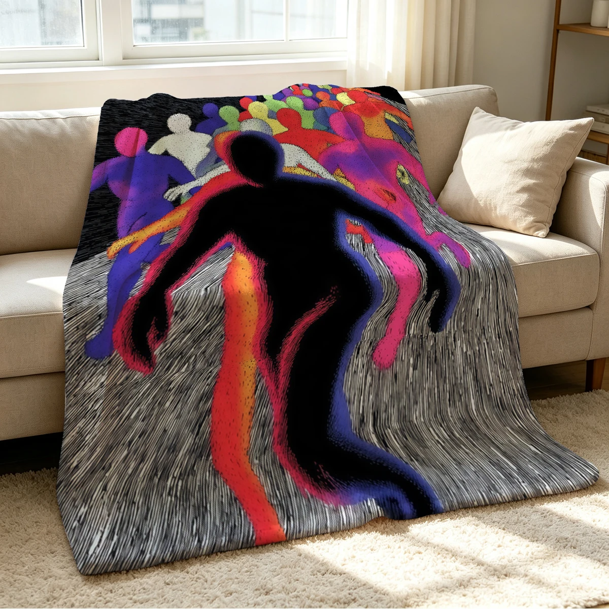 Forward March Blanket Soft Cozy Throw for Sofa Bed Festive Holiday Decor Gift for Kids and Adults,Lightweight and Warm