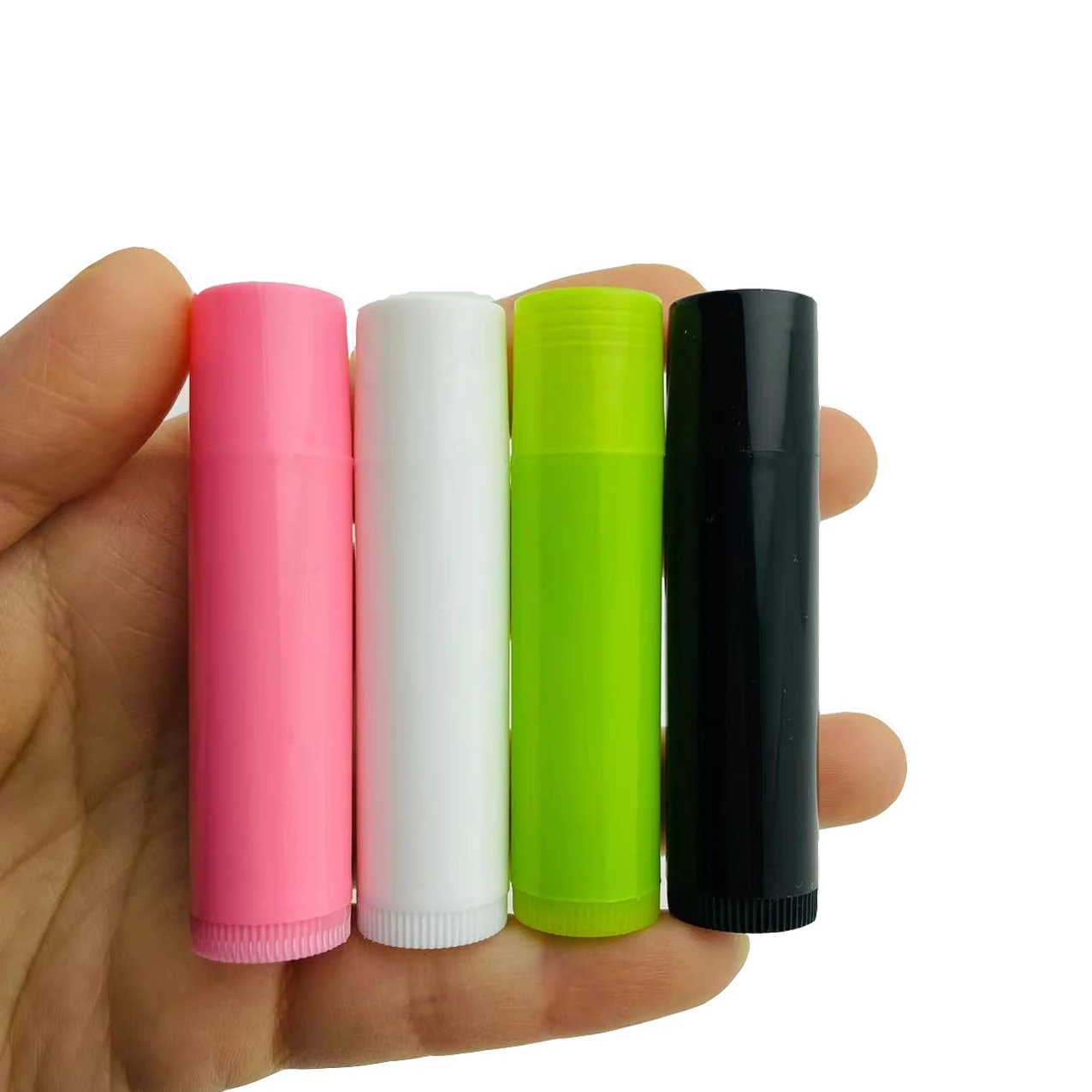 5g White Pink Empty Lip Balm Tubes PP Lipstick Container Handmade Cosmetic Packing bottle