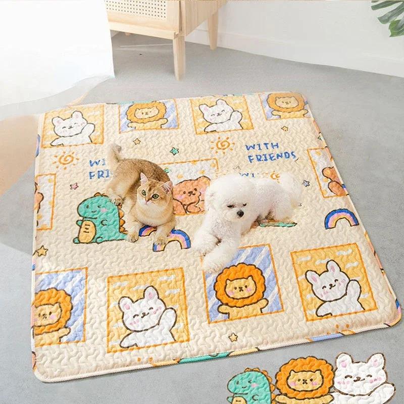 Kitten Puppy Cushion Reusable Washable Training Pee Pads Travel Car Mats for Dogs Mat Floors Bed Dog Pet Playpen Kennel Mat