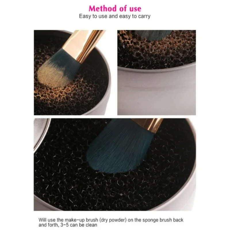 Cleaner Sponge for Makeup Brushes,Quick Color Off Cosmetics Cleaning Tool