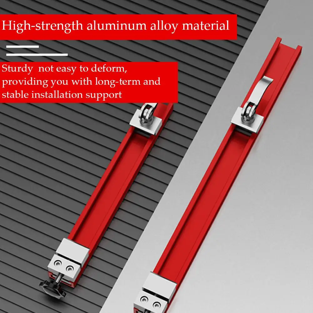 قابل للتعديل آلة قطع قاعدة دليل السكك الحديدية 240 مللي متر 360 مللي متر ABS منشار دائري دليل تحديد المواقع المشبك 2-Way عكس مشبك النجارة #6