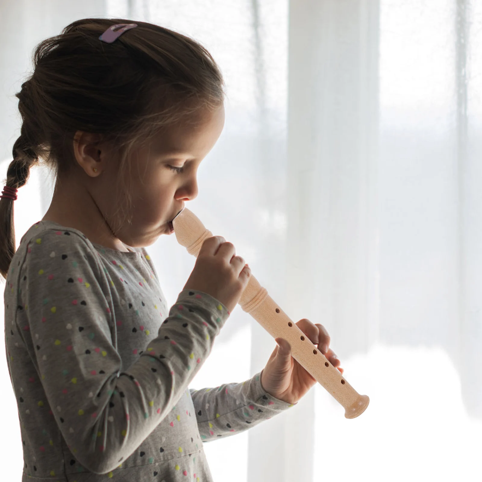 

Children's Clarinet Musical Flute Toy Trumpet Professional Wood Recorder Instrument Beginner Wind
