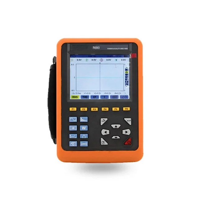 

DECCA 5000 handheld electrical energy analyzer meter 4 channel voltage current USB 3 phase smart digital power quality analyzer