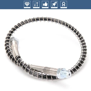 ارتفاع ضغط نايلون خرطوم 50 سنتيمتر M10x1 موضوع PCP الربيع تحميل الهواء الهوائي عبوة 40MPa 400bar 6000psi أجزاء مضخات الهواء أعلى 8 أنابيب مبيعات ل PCP - No5