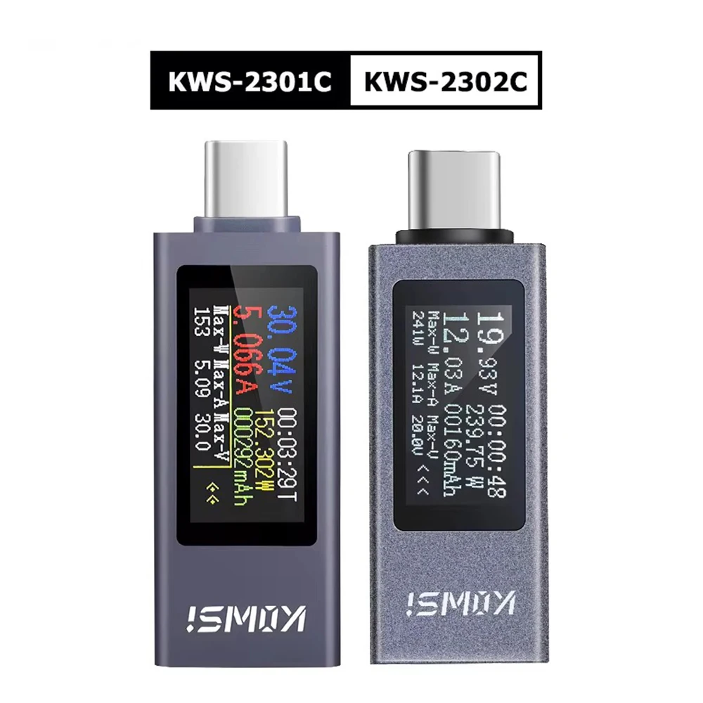 Medidor de Energia de Tensão Atual Bidirecional Carregamento Celular Voltímetro Kws2302c dc 430v 012a