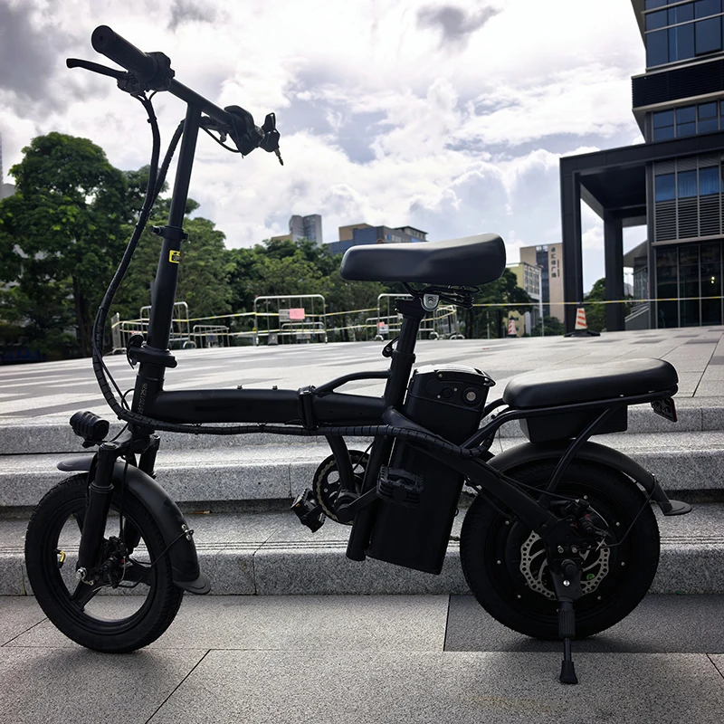 Foldable Electric Bike For Adults And Teens, 500W Peak Motor Ebike, 48V Removable Battery, Folding E-Bike, US Local Warehouses Deliver Goods Nearby, Mini Electric Bicycle For Daily Commuting, Including Chargers And Batteries. image 1