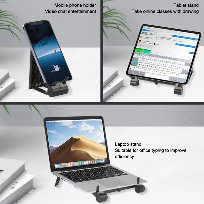 Foldable Laptop Riser Stand For Desk Notebook Support Mini Laptops Keyboard Stands Holder For Tablet Phone