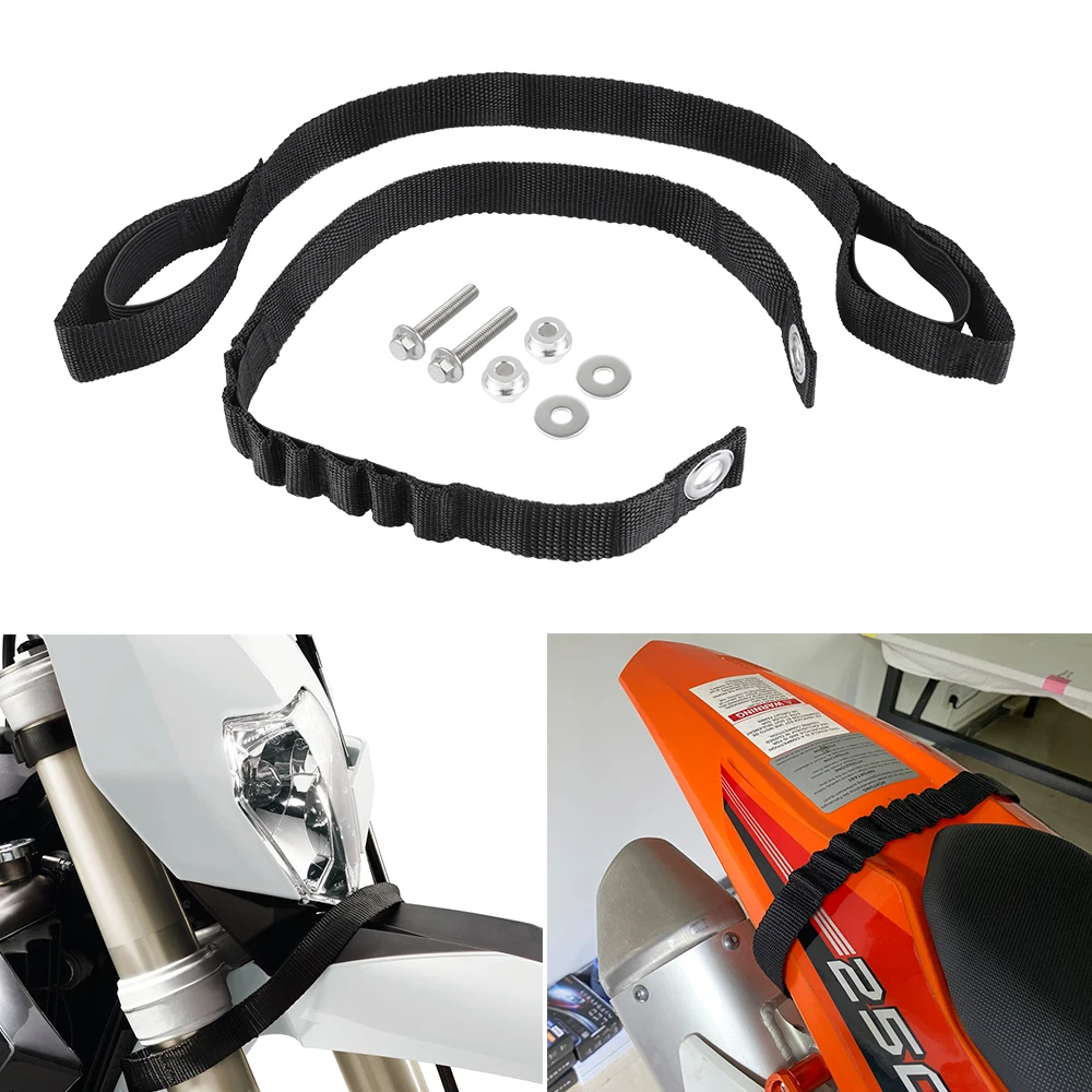 Front Rear Holding Strap Lifting Handle Tear-Resistant For KTM EXC EXC-F XC XC-F XC-W TPI SIX DAYS 125 250 300 350 500 2020-2023