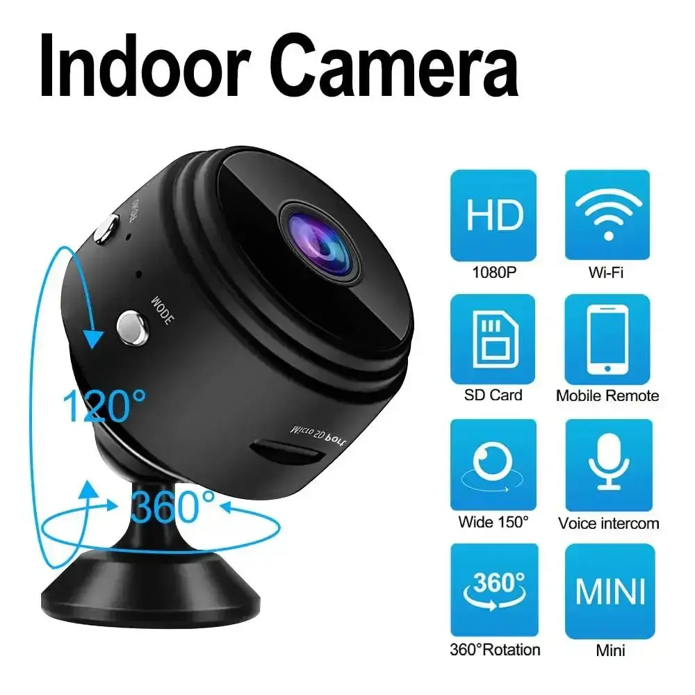 

2024 NEW A9 WiFi Mini Camera Recorder Security Monitoring Wireless Video Mini Camera Recorder Infants Voice Camera Smart Home