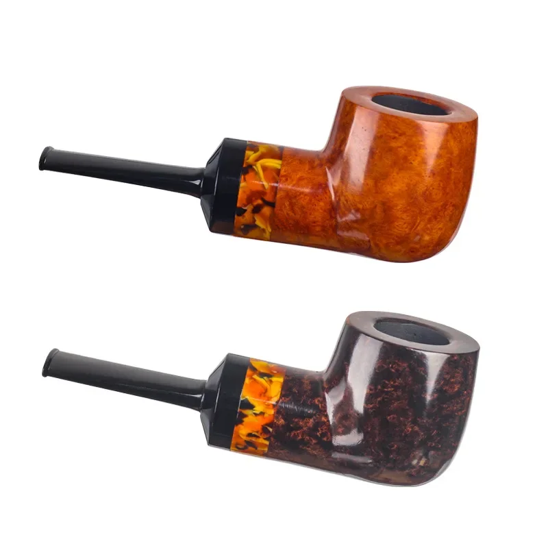 

Handmade hollow atmosphere chamber of heather wood pipe, portable traditional pipe, detachable filter tobacco pipe