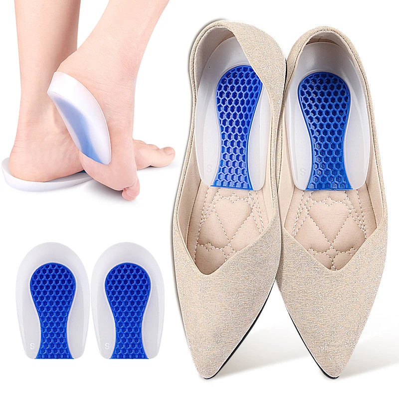 

1 пара силиконовых плюсневых подушечек для обуви, нескользящие самоклеящиеся гелевые подушечки для передней части стопы, сандалии, стельки для обуви на высоком каблуке для женщин