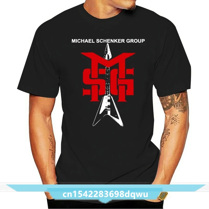 Michael Shenker MSG Guitar Logo T-shirt Size S-6XL male brand teeshirt men summer cotton t shirt