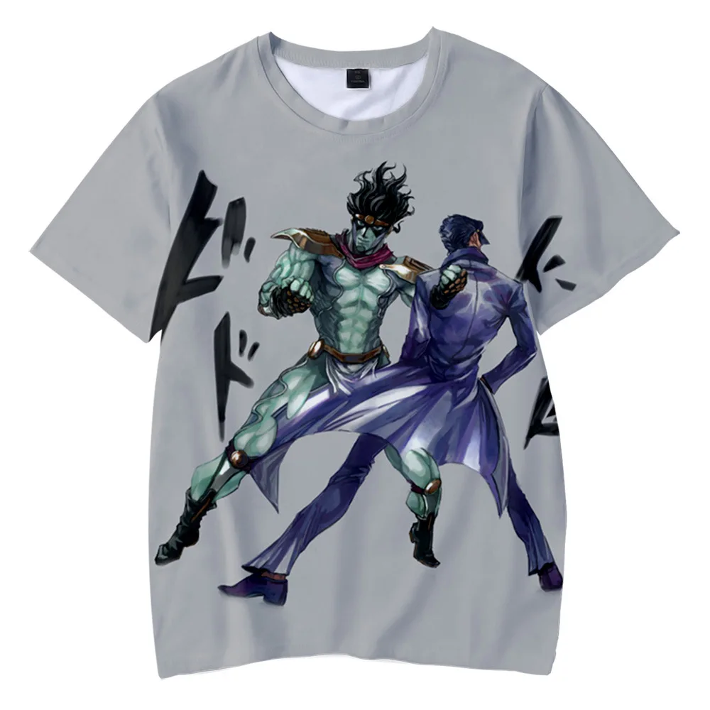 JOJO Bizarre Adventure 3D Print Short Sleeve T-Shirt for Boys Girls Casual Tees Streetwear Tshirt Unisex Clothes Oversized